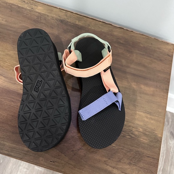 Teva Peach and Lavender Strappy Sandals - Picture 2 of 2